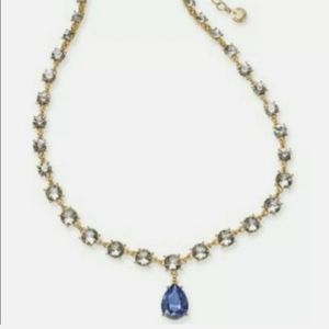Gold Tone, Crystal And Drop Necklace, Charter Club